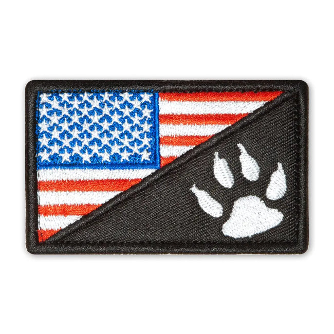 American Flag K9 Dog Patch Goat Trail Tactical