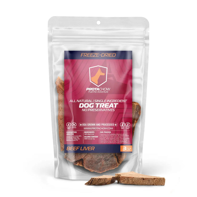 Beef Liver Dog Treat | All Natural Freeze Dried Goat Trail Tactical