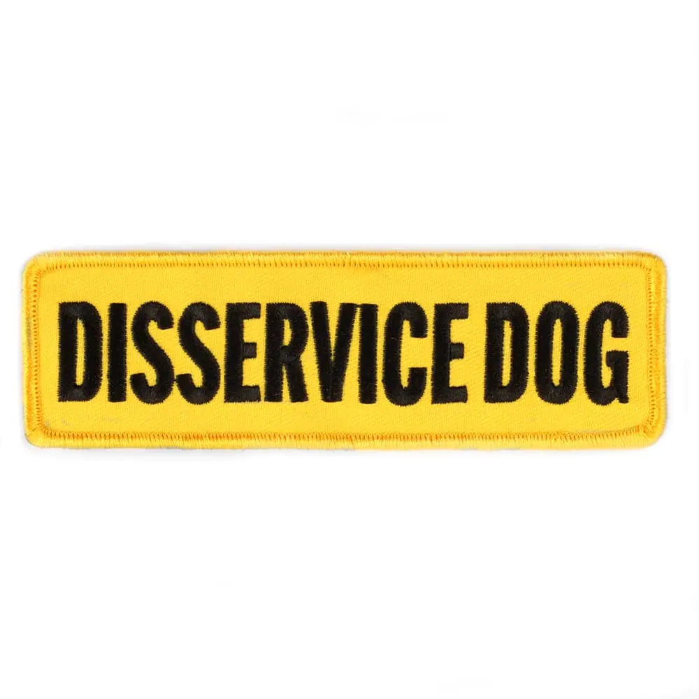 Funny Morale Patch for Dog - Disservice Dog Patch - Hook & Loop ...