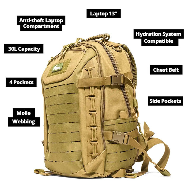 IbexPac | 30L Military Backpack Goat Trail Tactical