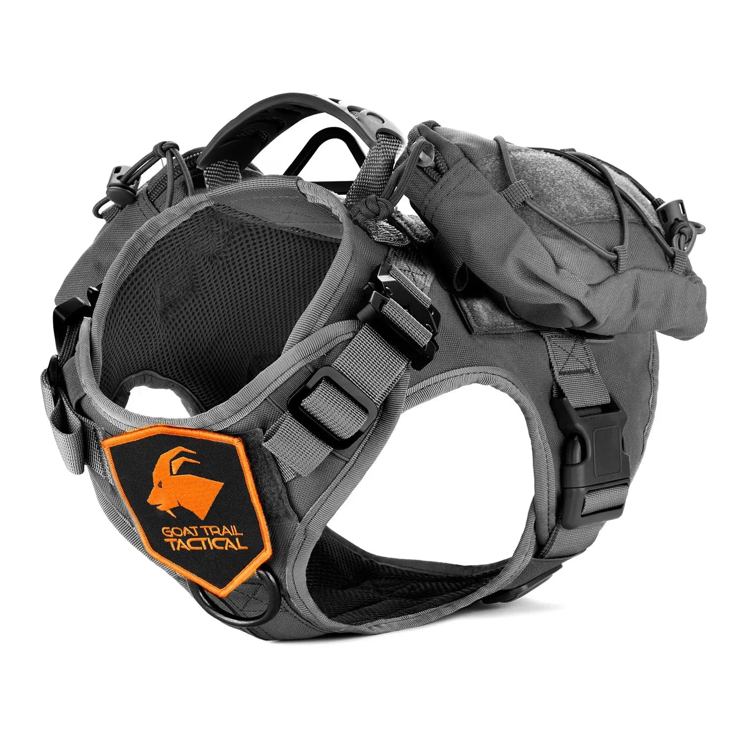 SSGLex Dog/K9 Harness + Detachable Backpack Goat Trail Tactical
