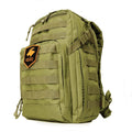 45 Degree frontal photo of the TakinPac | 25L Tactical Backpack in green