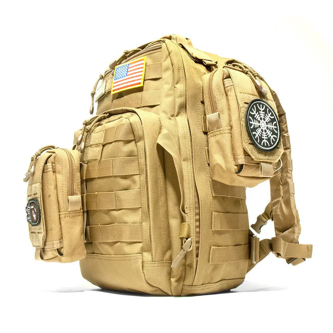TakinPac Trooper | Dual Molle Pouch | 25L Tactical Backpack Goat Trail Tactical