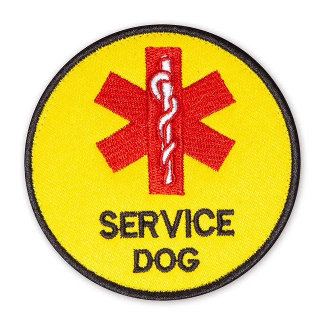 Yellow Service Dog Patch Goat Trail Tactical